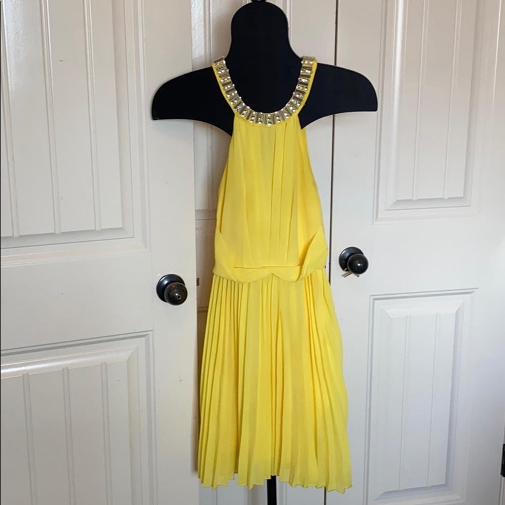 Yellow Papaya dress with rhinestones - S 🌼🌼🌼